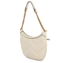 将图像加载到图库查看器中，GUCCI GG Marmont ChainShoulder Bag Ivory777263 Leather Size Small
