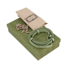 Load image into Gallery viewer, GUCCI GG Emblem Super Mini Bag Green815278 Leather
