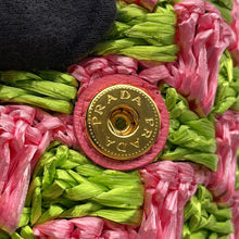 Load image into Gallery viewer, PRADA Canapa tote Green/PinkBN2303 Raffia
