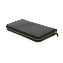 将图像加载到图库查看器中，CELINE Large Zip Wallet Black10B552BQ3.38NO PVC
