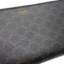 将图像加载到图库查看器中，CELINE Large Zip Wallet Black10B552BQ3.38NO PVC
