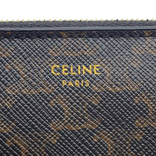 将图像加载到图库查看器中，CELINE Large Zip Wallet Black10B552BQ3.38NO PVC
