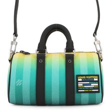 Load image into Gallery viewer, LOUIS VUITTON Keepall Green/YellowM59949 Damier stripe Size XS
