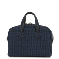 HERMES Victoria 3 Fool Toe Black/Blue Saphir Swift Leather Toile Cadrille Size Mini