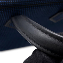 Load image into Gallery viewer, HERMES Victoria 3 Fool Toe Black/Blue Saphir Swift Leather Toile Cadrille Size Mini
