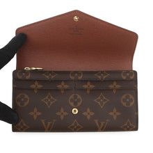 将图像加载到图库查看器中，LOUIS VUITTON Portefeuille Sarah BrownM60531 Monogram
