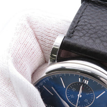 Load image into Gallery viewer, IWC IWC Portofino Chronograph 39 Laureus Sports for Good, Limited Edition of 1000 Pieces Worldwide W39mm Stainless Steel Leather Blue DialIW391408
