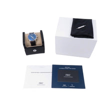 Load image into Gallery viewer, IWC IWC Portofino Chronograph 39 Laureus Sports for Good, Limited Edition of 1000 Pieces Worldwide W39mm Stainless Steel Leather Blue DialIW391408
