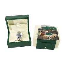 将图像加载到图库查看器中，ROLEX ExplorerI W39mm Stainless Steel Black Dial214270
