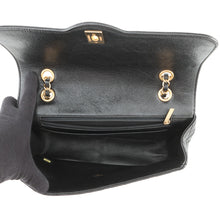 Load image into Gallery viewer, CHANEL Matelasse Single Flap W Chain Shoulder Bag Black Soft Caviar Leather
