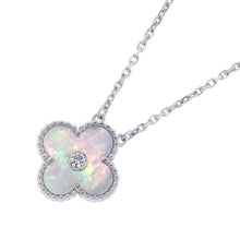 将图像加载到图库查看器中，Van Cleef &amp; Arpels Vintage Alhambra Necklace 2009 Holiday 18K White Gold
