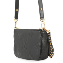 将图像加载到图库查看器中，LOUIS VUITTON Multi Pochette Accessoires NoirM80399 Monogram Empreinte Leather
