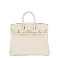 HERMES Birkin Craie Togo Leather Size 25