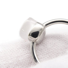 将图像加载到图库查看器中，Pomellato Nude Petite Milky Quartz Diamond Ring Size 55/#15PAC2032_UW000_B0QLT 18K White Gold
