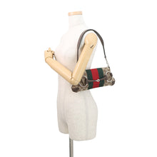 Load image into Gallery viewer, GUCCI Horsebit 2WAYShoulder Bag Beige764255 GG Canvas Leather
