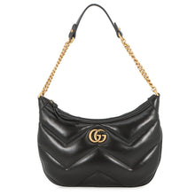 Load image into Gallery viewer, GUCCI GG Marmont ChainShoulder Bag Black777263 Leather Size Small
