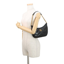 Load image into Gallery viewer, GUCCI GG Marmont ChainShoulder Bag Black777263 Leather Size Small
