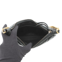 Load image into Gallery viewer, GUCCI GG Marmont ChainShoulder Bag Black777263 Leather Size Small
