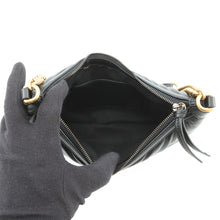 将图像加载到图库查看器中，GUCCI GG Marmont ChainShoulder Bag Black777263 Leather Size Small
