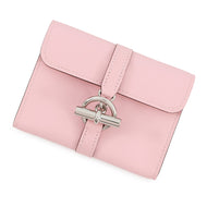 HERMES Glenan Compact Wallet Rose Sakura Swift Leather
