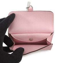 将图像加载到图库查看器中，HERMES Glenan Compact Wallet Rose Sakura Swift Leather
