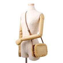 Load image into Gallery viewer, Valentino Garavani RockStudded Shoulder Bag Natural/BrownTW2B0809PWC_43S Straw Leather
