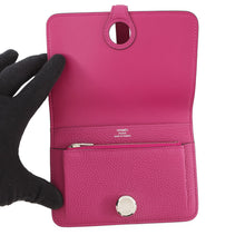 Load image into Gallery viewer, HERMES Dogon compact Rose Purple Togo Leather
