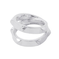HERMES Clou de H Double Round Ring Size 51/#11 SV925