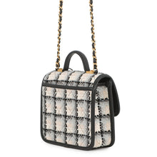 将图像加载到图库查看器中，CHANEL Top handle ChainShoulder White/Black/MulticolorAS3652 Tweed Lambskin
