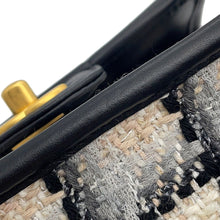 Load image into Gallery viewer, CHANEL Top handle ChainShoulder White/Black/MulticolorAS3652 Tweed Lambskin
