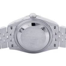 将图像加载到图库查看器中，ROLEX Datejust W36mm Stainless Steel Blue fluted Dial126234G
