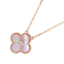将图像加载到图库查看器中，Van Cleef &amp; Arpels Vintage Alhambra Necklace 2025 Holiday CollectionVCARPMOP00 18K Pink Gold
