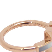 将图像加载到图库查看器中，TIFFANY&amp;Co. T wire ring Size Approximately No. 764027239 18K Pink Gold
