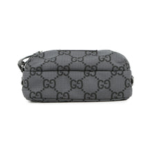 将图像加载到图库查看器中，GUCCI ECONYLON GG Shoulder Bag Gray/Black767931 GG Polyester Size Medium
