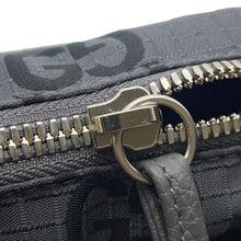 将图像加载到图库查看器中，GUCCI ECONYLON GG Shoulder Bag Gray/Black767931 GG Polyester Size Medium
