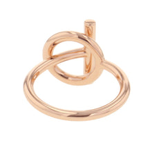 Load image into Gallery viewer, HERMES Echappee Ring Size PM/49/#9 18K Pink Gold
