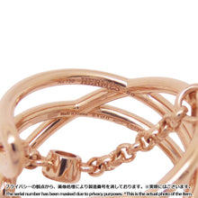 Load image into Gallery viewer, HERMES Chaine d'Ancre Chaos Ring Size MM/50/#10 18K Pink Gold
