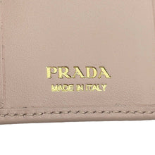 Load image into Gallery viewer, PRADA Triangle Logo Compact Wallet Jasmin Flower1ML050 Leather
