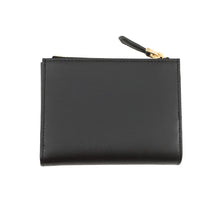 将图像加载到图库查看器中，PRADA Triangle Logo Compact Wallet Black1ML050 Leather
