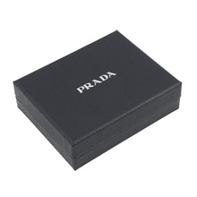 将图像加载到图库查看器中，PRADA Triangle Logo Compact Wallet Black1ML050 Leather
