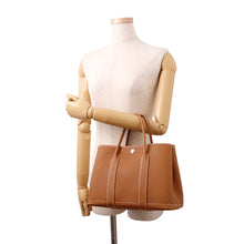 将图像加载到图库查看器中，HERMES Garden Party Gold Negonda Leather Size TPM
