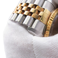 将图像加载到图库查看器中，ROLEX Datejust W36mm Stainless Steel 18KYG Champagne Dial16233
