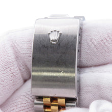 将图像加载到图库查看器中，ROLEX Datejust W36mm Stainless Steel 18KYG Champagne Dial16233
