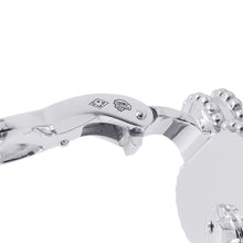 将图像加载到图库查看器中，Van Cleef &amp; Arpels Vintage Alhambra Guilloche EarringsVCARP9XF00 18K White Gold
