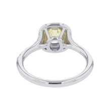 Load image into Gallery viewer, TIFFANY&amp;Co. Soleste Cushion Cut Yellow Diamond Ring Size Approximately No. 9 Pt950 K18YG
