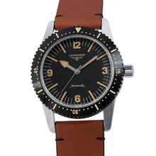 Load image into Gallery viewer, LONGINES heritage skin diver W42mm Stainless Steel Leather Black DialL2.822.4.56.2
