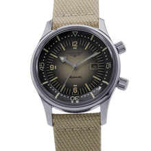 将图像加载到图库查看器中，LONGINES Legend Diver Date W36mm Stainless Steel Fabric Beige DialL3.374.4.30.2
