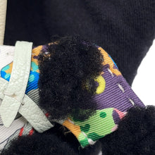 Load image into Gallery viewer, HERMES Buddy Aloha Bag Charm Black/Craie/Vert Fizz Lambskin Mouton
