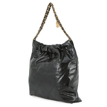 Load image into Gallery viewer, CHANEL Chanel22 Handbag BlackAS3261-B19059-94305 Shiny Calf Leather Size Medium
