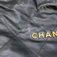 Load image into Gallery viewer, CHANEL Chanel22 Handbag BlackAS3261-B19059-94305 Shiny Calf Leather Size Medium
